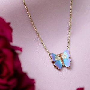 Iridescent Butterfly Necklace
