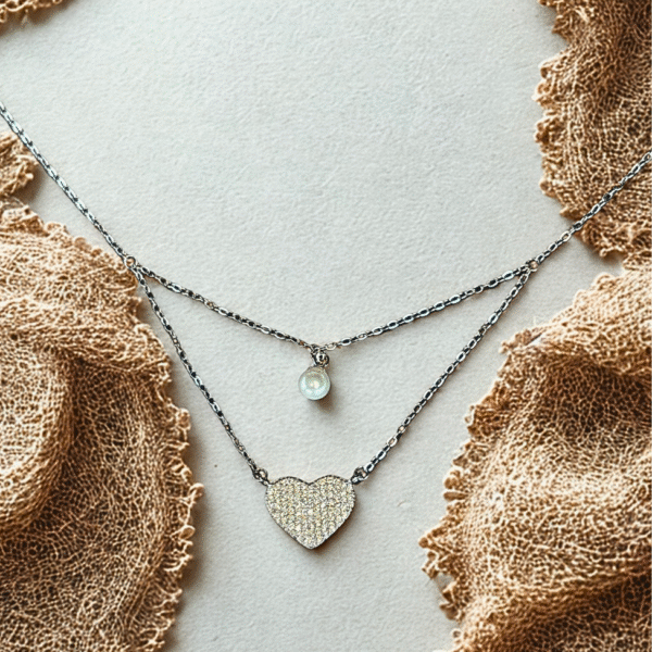 Lustrous Heart Layered Pendant 💖✨ - Image 3